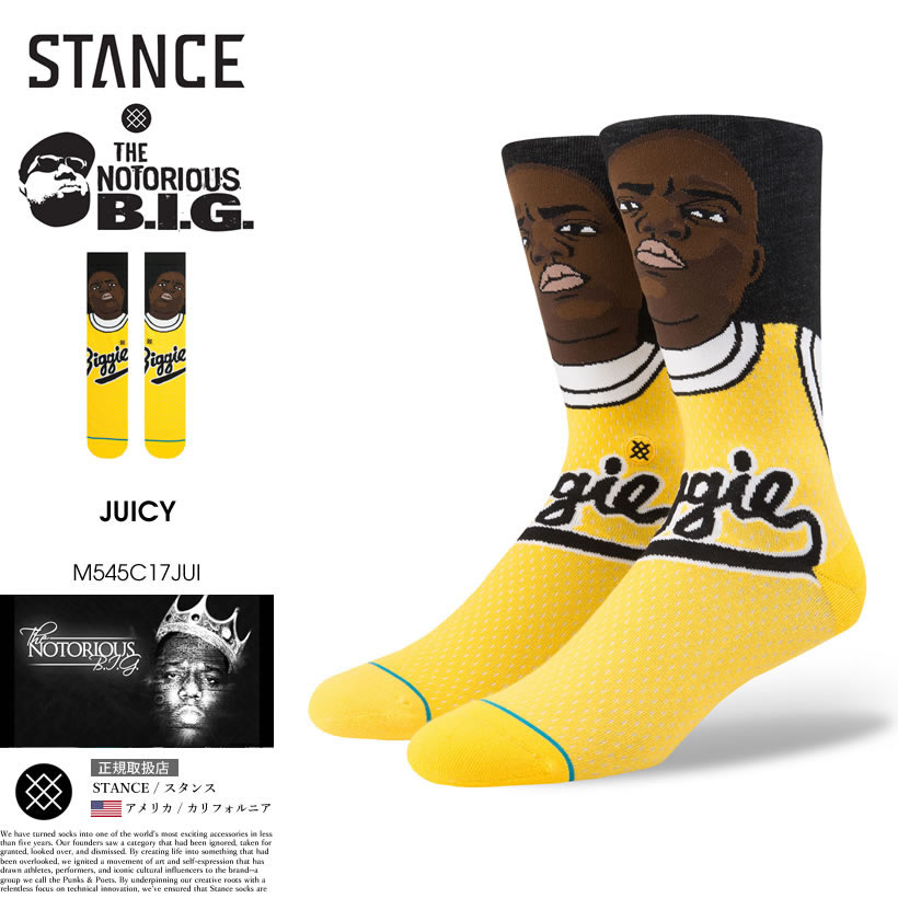 STANCE スタンス ソックス 靴下 メンズ ブランド 25cm〜29cm ノートリアス・B.I.G.