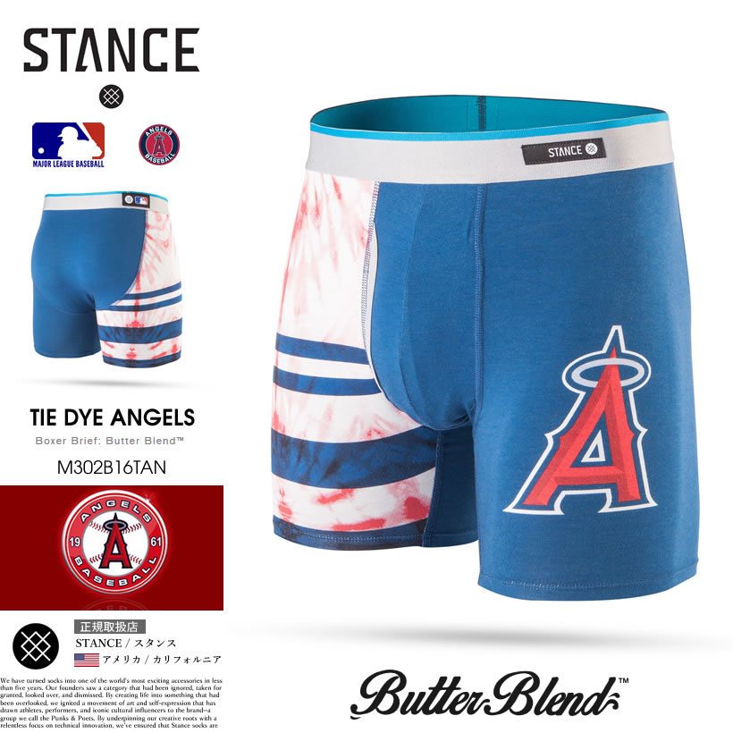 STANCE スタンス ボクサーパンツ メンズ ブリーフ 前開き おしゃれ ブランド MLB ロサンゼルス・エンゼルス 野球 スポーツ ベースボール