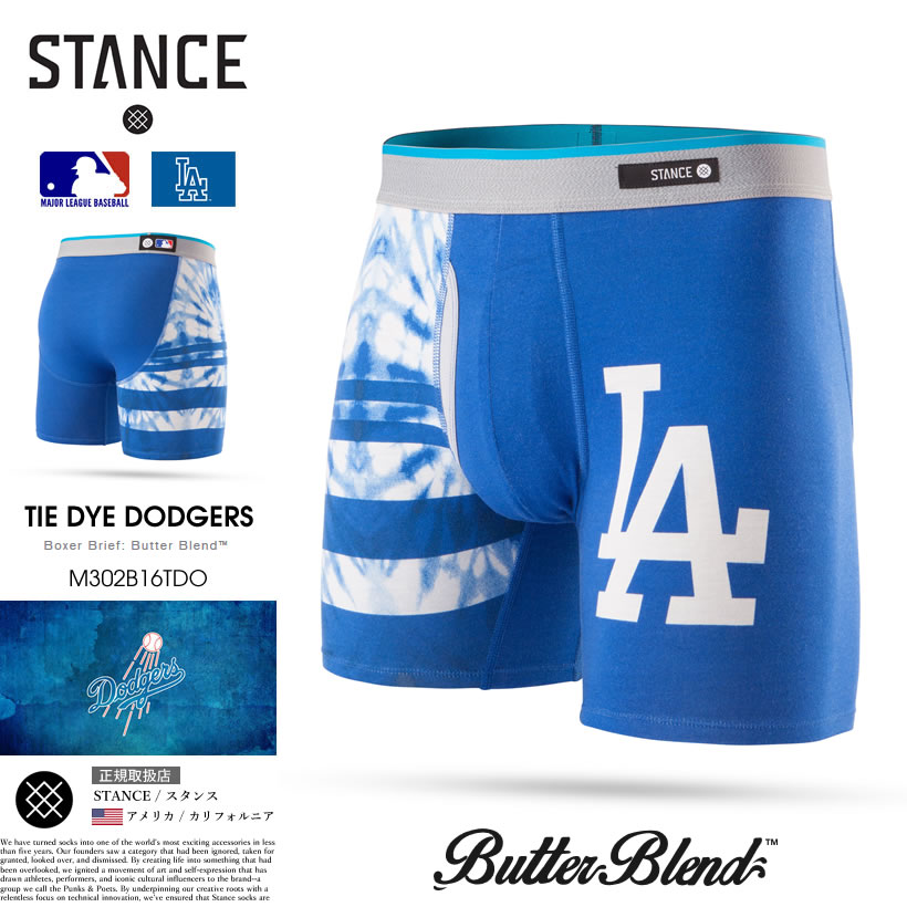 STANCE スタンス ボクサーパンツ メンズ ブリーフ 前開き おしゃれ ブランド MLB ロサンゼルス・ドジャース 野球 スポーツ ベースボール