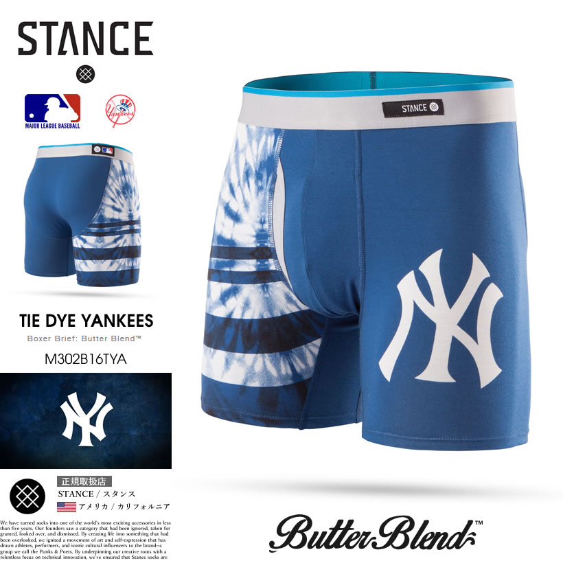 STANCE スタンス ボクサーパンツ メンズ ブリーフ 前開き おしゃれ ブランド MLB ニューヨーク・ヤンキース 野球 スポーツ ベースボール