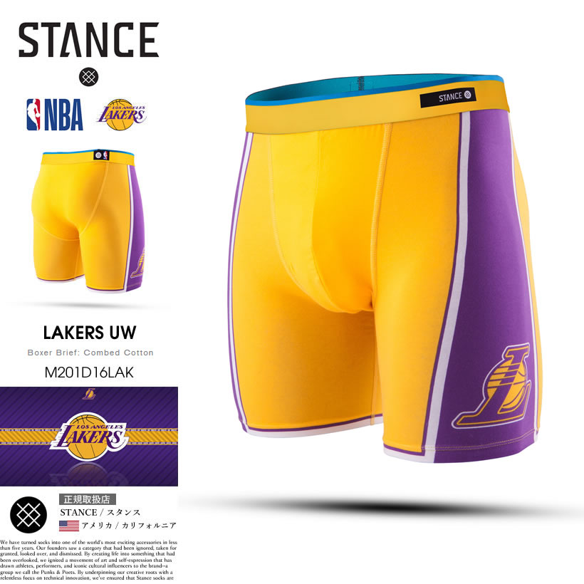 STANCE スタンス ボクサーパンツ メンズ ブリーフ おしゃれ ブランド NBA ロサンゼルス・レイカーズ バスケットボール