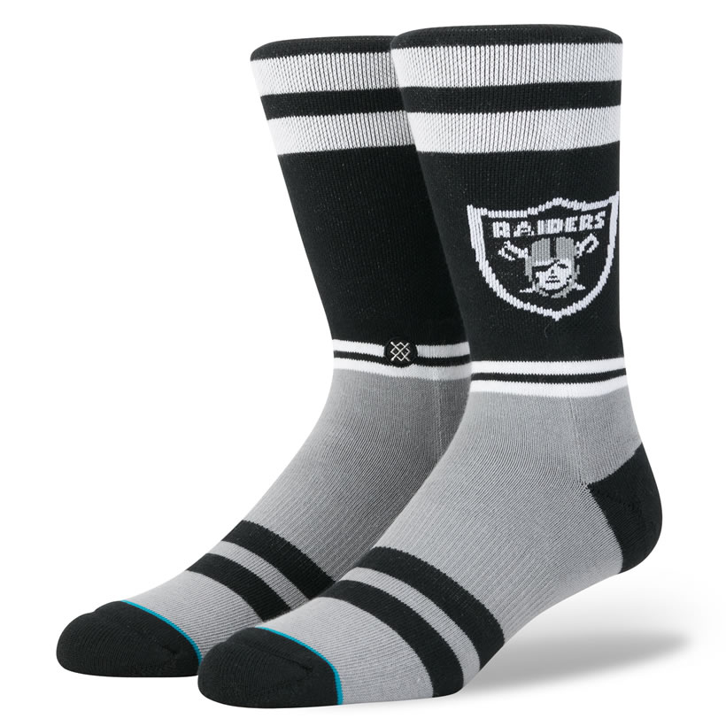 STANCE スタンス ソックス 靴下 メンズ ブランド 25cm〜29cm NFL オークランド・レイダーズ スポーツ アメリカンフットボール