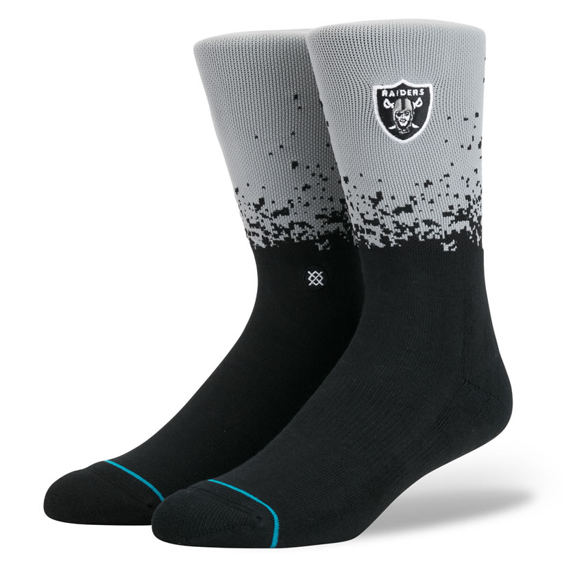 STANCE スタンス ソックス 靴下 メンズ ブランド 25cm〜29cm NFL オークランド・レイダーズ スポーツ アメリカンフットボール