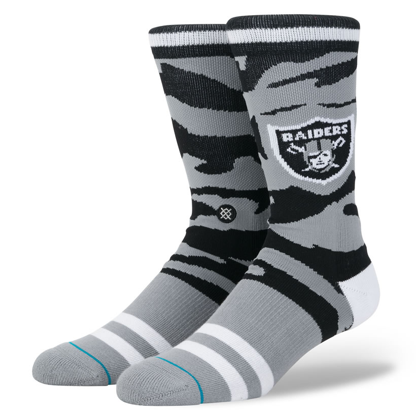 STANCE スタンス ソックス 靴下 メンズ ブランド 25cm〜29cm NFL オークランド・レイダーズ スポーツ アメリカンフットボール