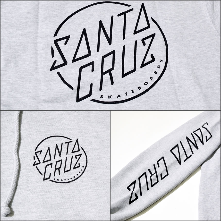 サンタクルーズ ジップパーカー メンズ 裏起毛 SANTA CRUZ 44251877 2018秋冬 新作