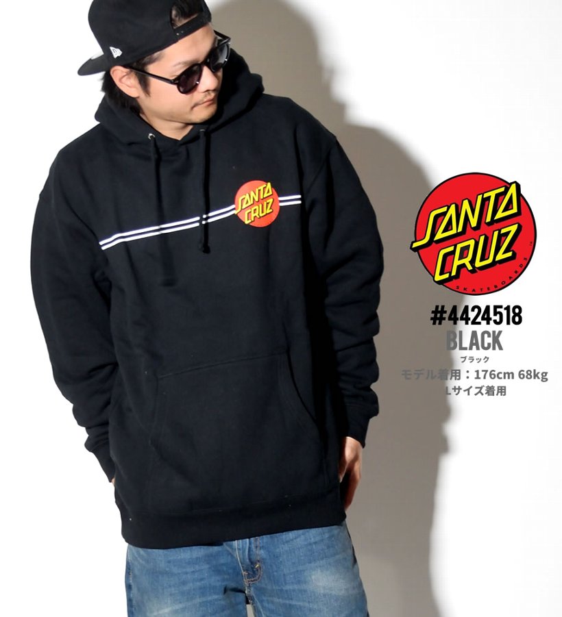 サンタクルーズ プルオーバーパーカー メンズ 裏起毛 SANTA CRUZ 4424518 USモデル 2019春夏 新作