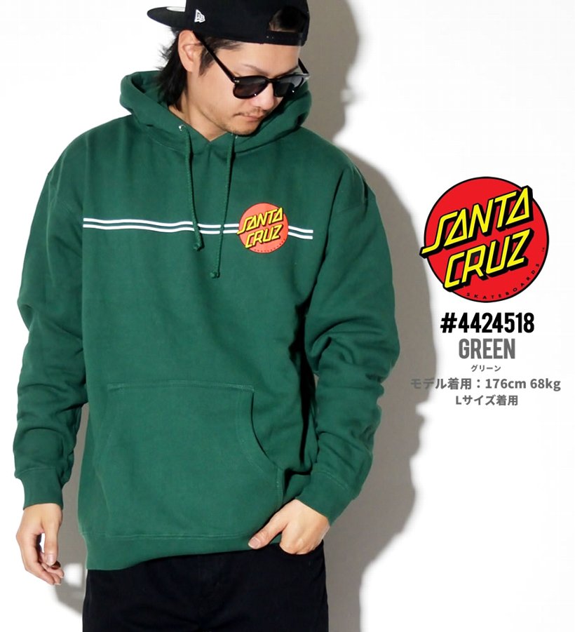 サンタクルーズ プルオーバーパーカー メンズ 裏起毛 SANTA CRUZ 4424518 USモデル 2019春夏 新作