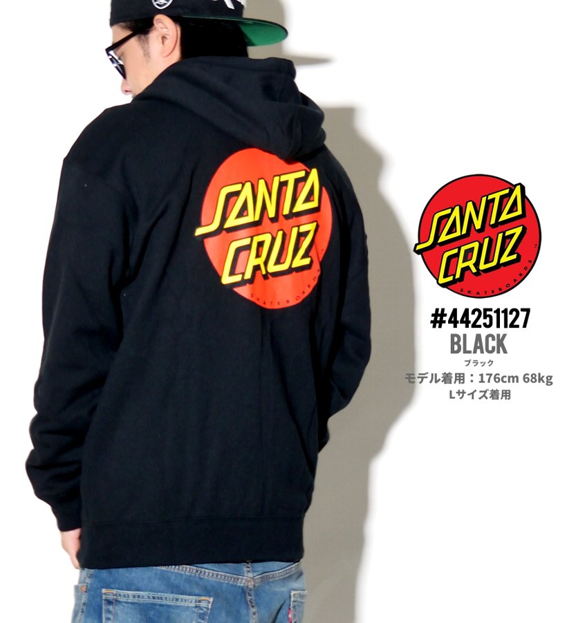 サンタクルーズ ジップパーカー メンズ 裏起毛 SANTA CRUZ 44251127 USモデル 2019春夏 新作
