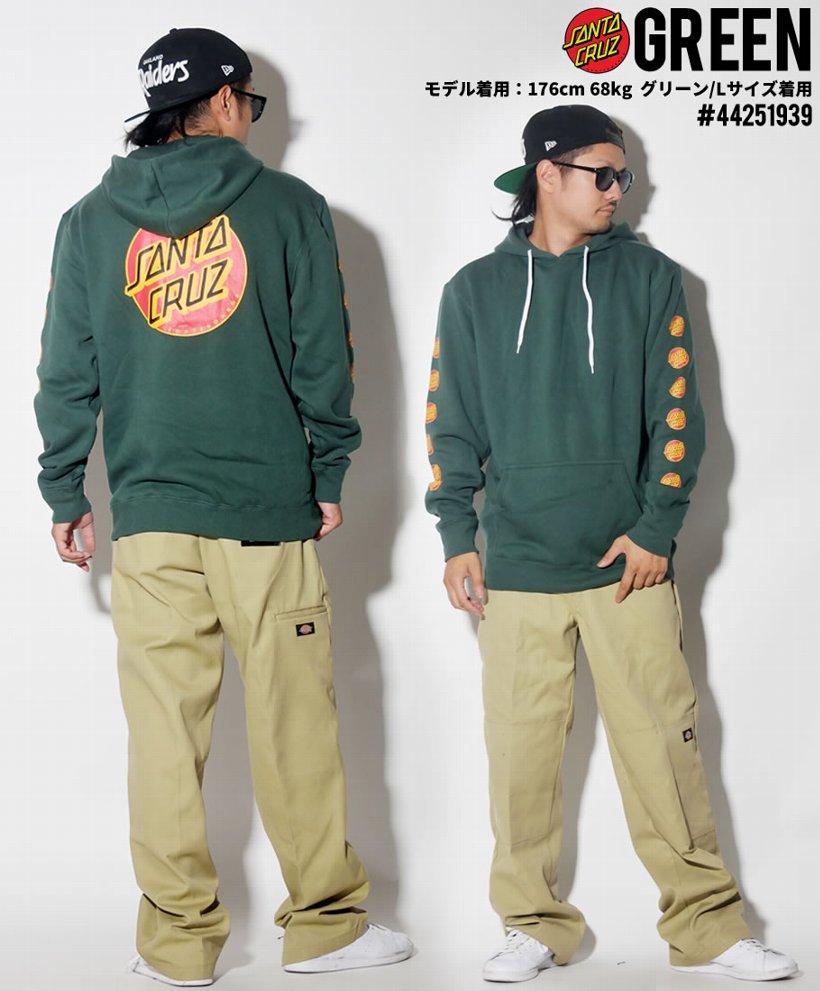 サンタクルーズ プルオーバーパーカー メンズ SANTA CRUZ 44251939 USモデル ストリート系 ヒップホップ B系 ファッション 2019 秋