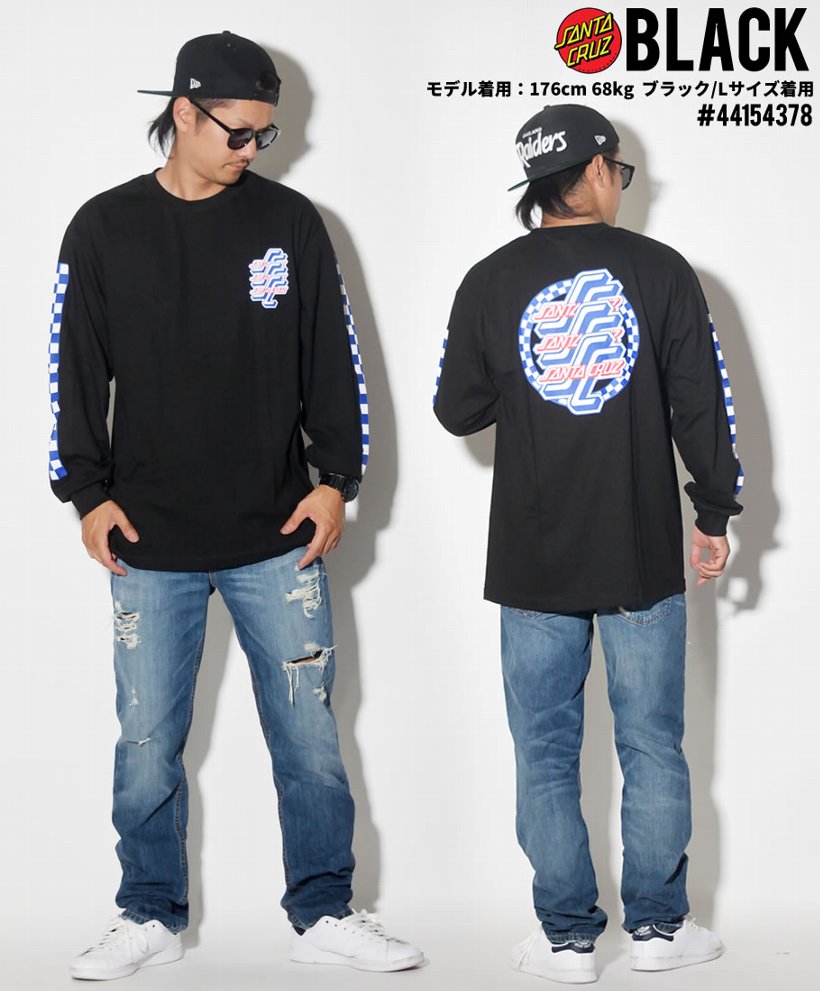 サンタクルーズ Tシャツ メンズ 長袖 ロンT プリント SANTA CRUZ 44154378 USモデル ストリート系 ヒップホップ スケーター ファッション 服 通販