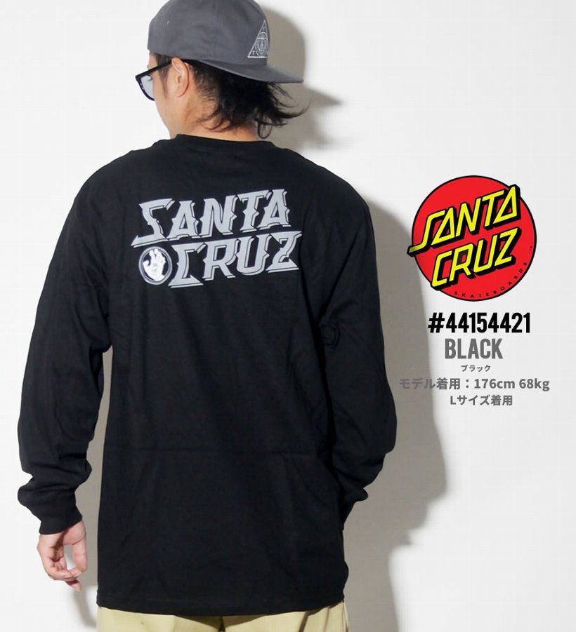 サンタクルーズ Tシャツ メンズ 長袖 ロンT プリント SANTA CRUZ 44154421 USモデル ストリート系 ヒップホップ B系 ファッション 2019 秋