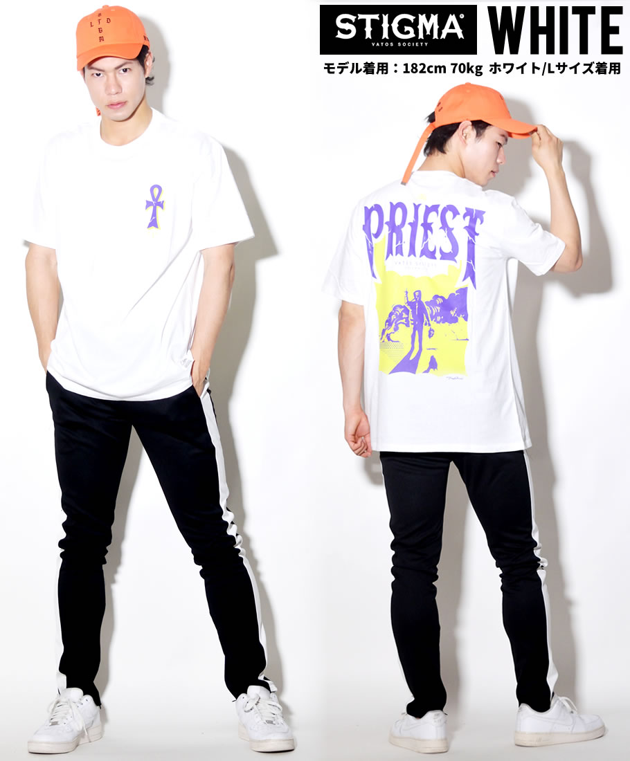 Stigma Vatos Society スティグマ 半袖tシャツ 韓国 ヒップホップ ストリート系 ファッション Sgtt008