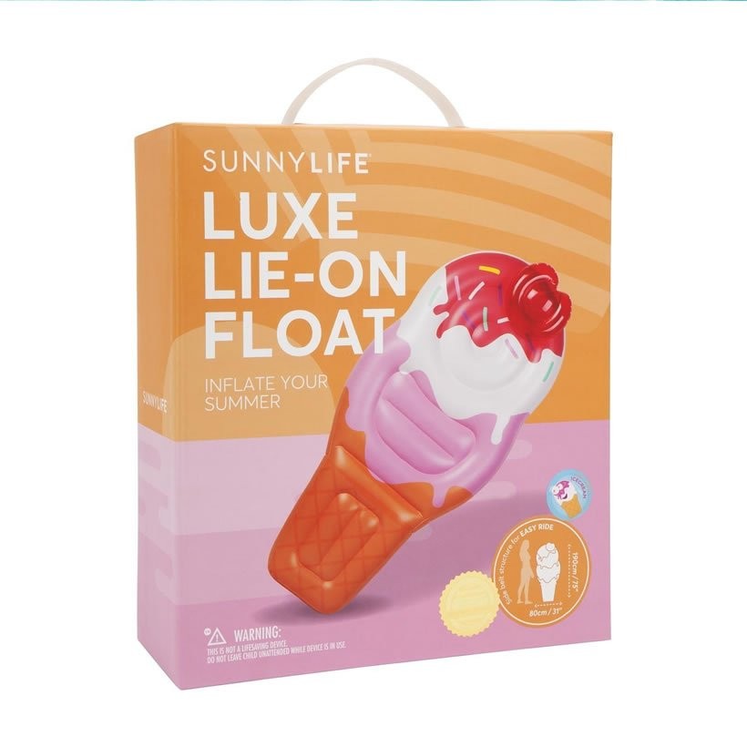 SUNNY LIFE サニーライフ 浮き輪 アイスクリーム型 Luxe Lie-On Float Ice Cream
