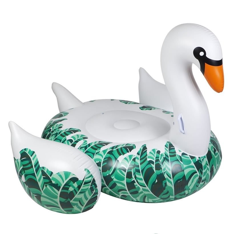 SUNNY LIFE サニーライフ 浮き輪 スワン型 Luxe Ride-On Float Swan Banana Palm