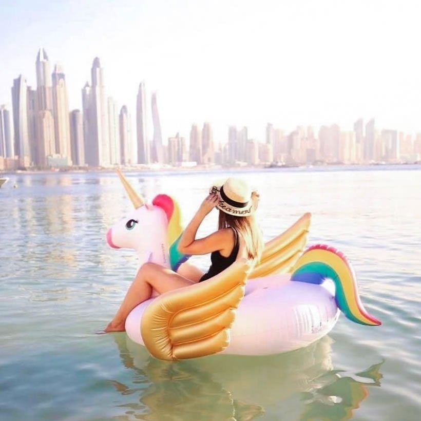 SUNNY LIFE サニーライフ 浮き輪 ユニコーン型 Luxe Ride-On Float Unicorn