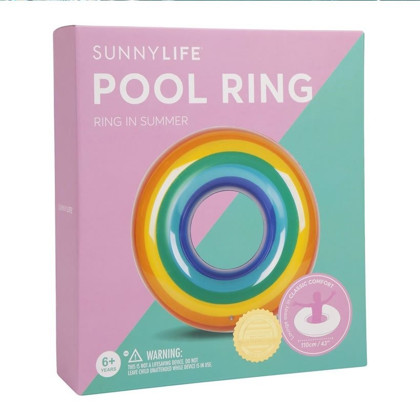 SUNNY LIFE サニーライフ 浮き輪 ドーナツ型 Pool Ring Rainbow