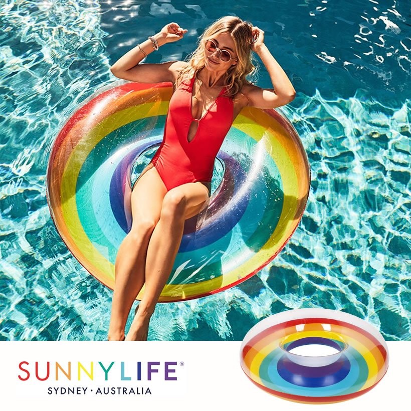 SUNNY LIFE サニーライフ 浮き輪 ドーナツ型 Pool Ring Rainbow