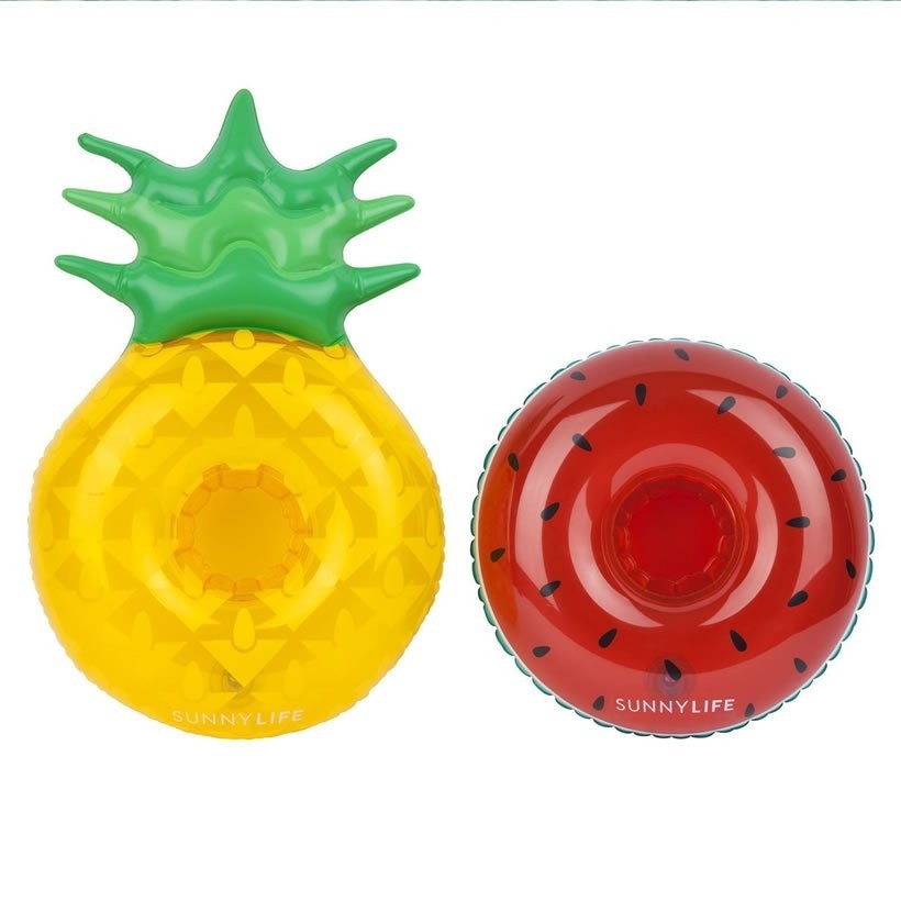 SUNNY LIFE サニーライフ ビーチドリンクホルダー ドーナツ型 パイナップル スイカ Inflatable Drink Holders Fruit Salad