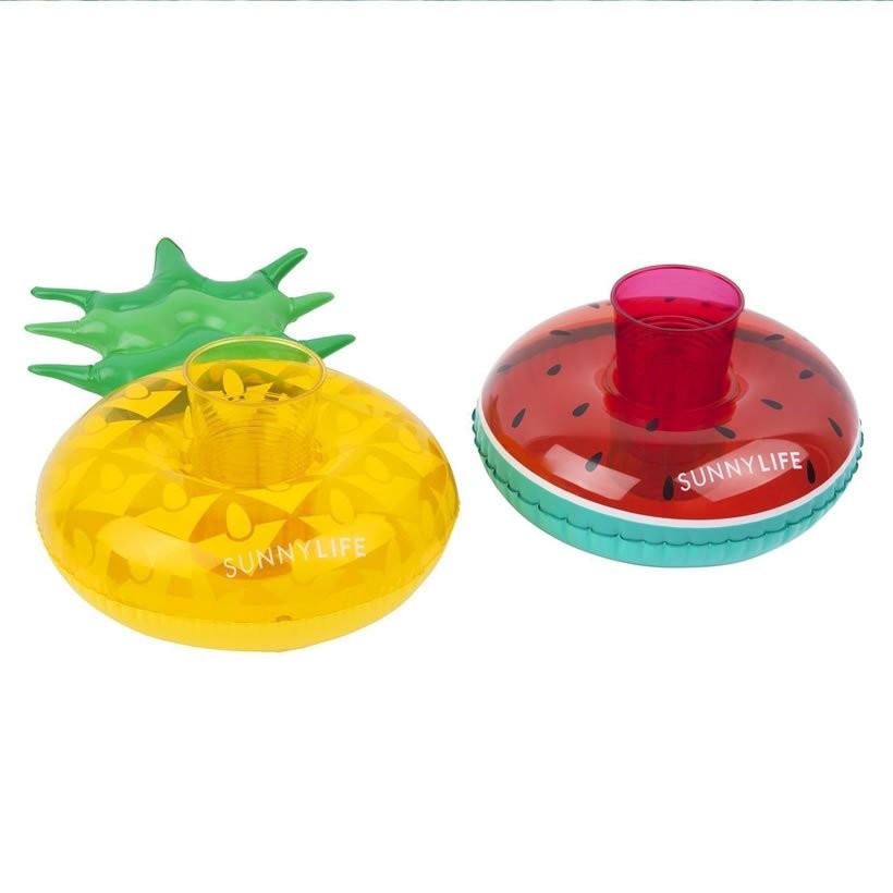 SUNNY LIFE サニーライフ ビーチドリンクホルダー ドーナツ型 パイナップル スイカ Inflatable Drink Holders Fruit Salad
