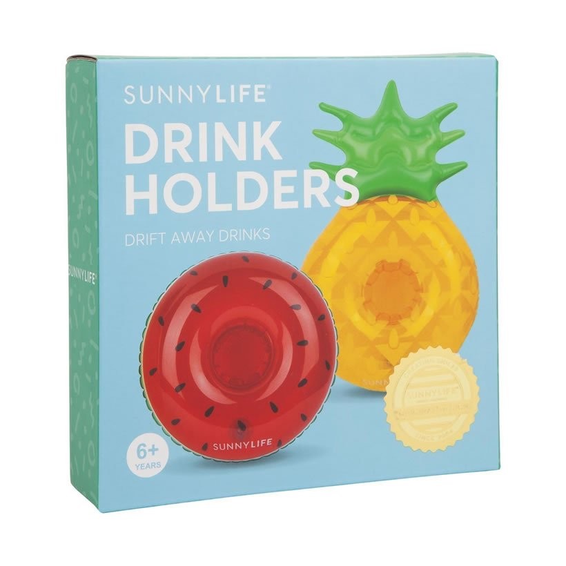 SUNNY LIFE サニーライフ ビーチドリンクホルダー ドーナツ型 パイナップル スイカ Inflatable Drink Holders Fruit Salad