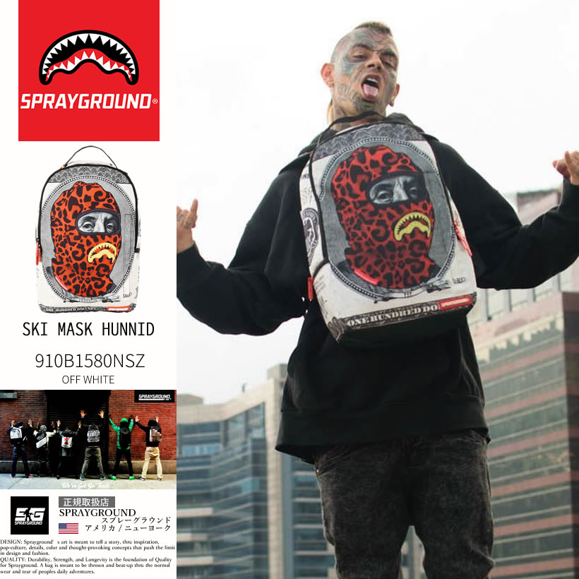 スプレーグラウンド SPRAYGROUND バックパック リュックサック 鞄 SKI MASK HUNNID