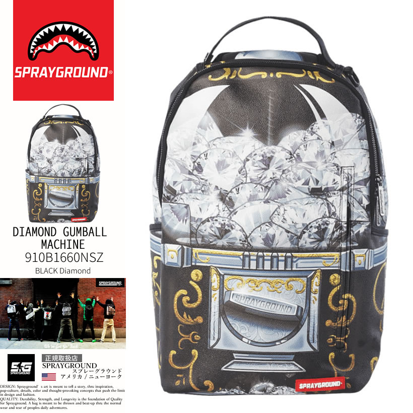 スプレーグラウンド SPRAYGROUND バックパック リュックサック 鞄 DIAMOND GUMBALL MACHINE