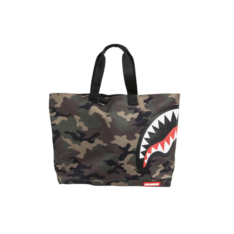 スプレーグラウンド SPRAYGROUND トートバッグ 鞄 CAMO SHARK TOTE