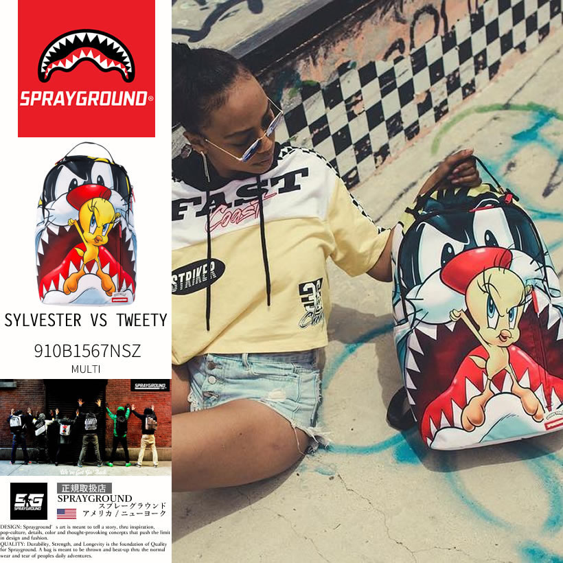 スプレーグラウンド SPRAYGROUND バックパック リュックサック 鞄 SYLVESTER VS TWEETY