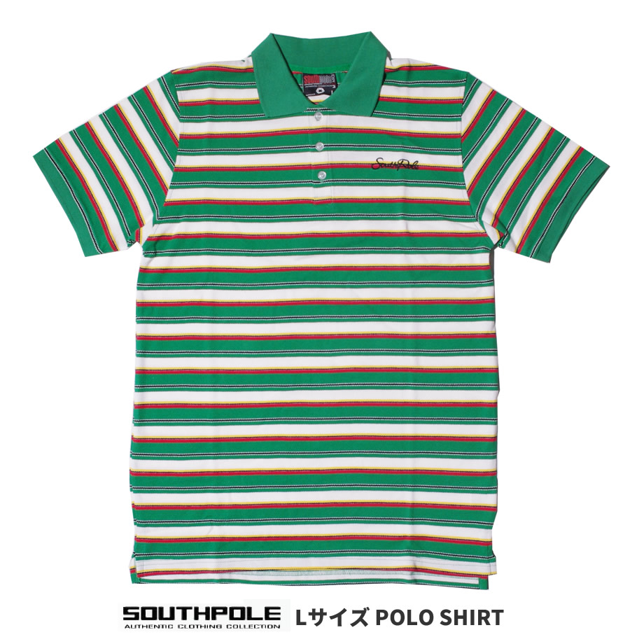 SOUTHPOLE (サウスポール) S/Sポロ ボーダー柄 (11212201) SPTT003