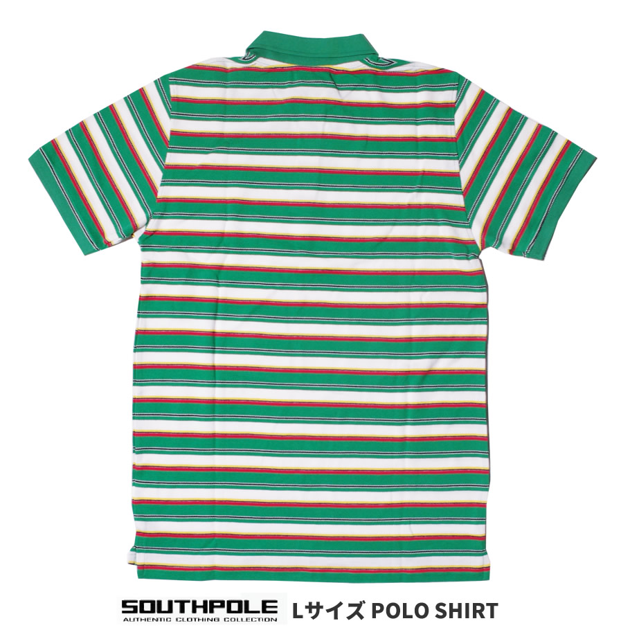 SOUTHPOLE (サウスポール) S/Sポロ ボーダー柄 (11212201) SPTT003