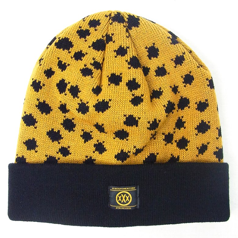 10DEEP テンディープ ニットキャップ ビーニー チーター柄 33TD6227 ヒップホップ B系 ストリート系 ファッション tdc048