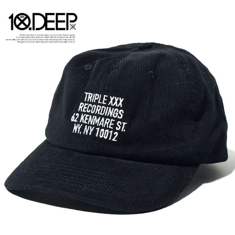 10DEEP テンディープ カーブキャップ 6パネル 帽子 64TD6202 B系 ストリート系 送料無料