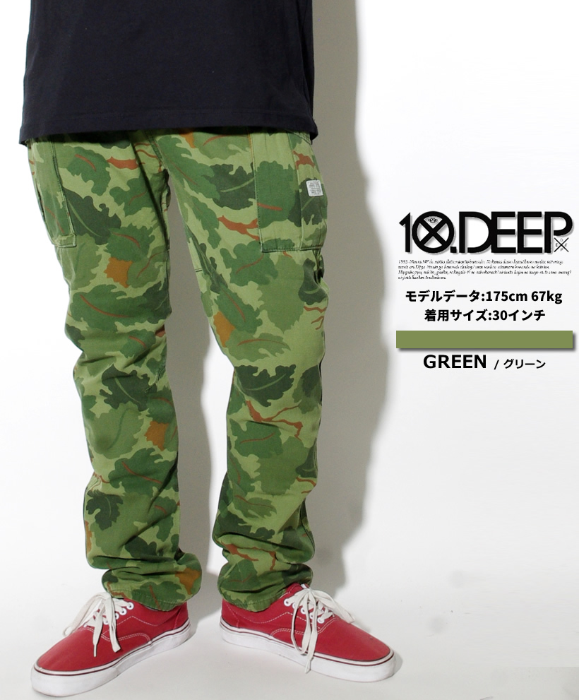 10DEEP テンディープ B系 ストリート系 カーゴパンツ ロングパンツ 21TD1006 TDD020