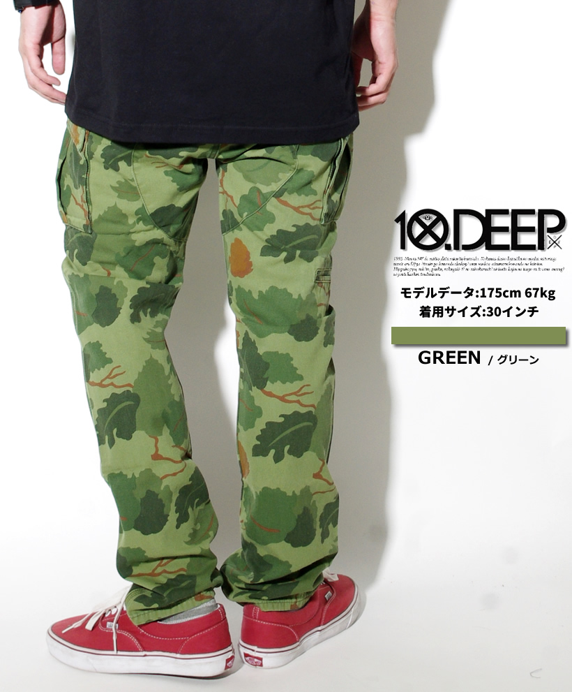 10DEEP テンディープ B系 ストリート系 カーゴパンツ ロングパンツ 21TD1006 TDD020