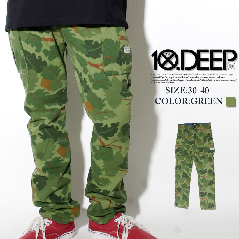 10DEEP テンディープ B系 ストリート系 カーゴパンツ ロングパンツ 21TD1006 TDD020