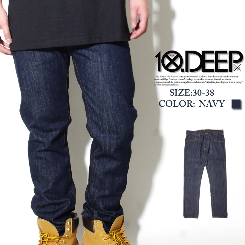10DEEP テンディープ ジーンズ メンズ ロングパンツ 43TD2001 ヒップホップ 服 ストリート ファッション TDD040