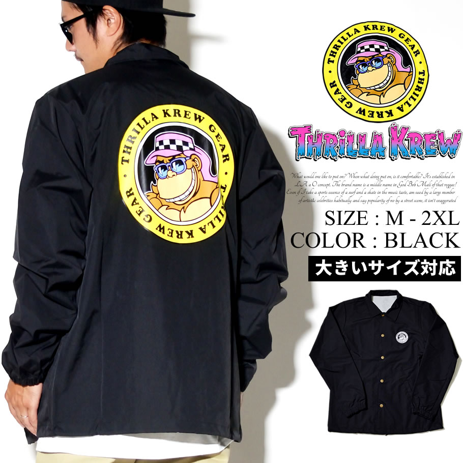 Thrillakrew スリラークルー コーチジャケット メンズ スケーター ストリート系 ファッション 服 通販 Tkj 039 Tkjt001 Thrillakrew スリラークルー コーチジャケット メンズ スケーター ストリート系 ファッション 服 通販 Tkj 039 Tkjt001