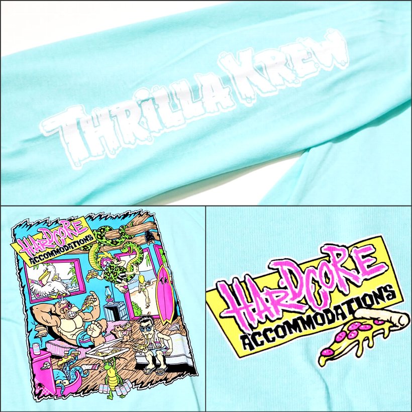THRILLA KREW Tシャツ メンズ 半袖 TKG-101 Hardcore Detective Stories
