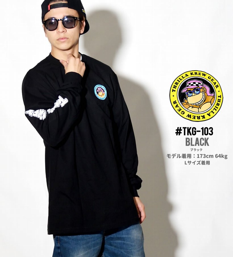 THRILLA KREW Tシャツ メンズ 長袖 ロンT Da'Boys Classic 80s