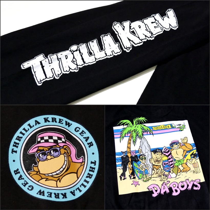 THRILLA KREW Tシャツ メンズ 長袖 ロンT Da'Boys Classic 80s