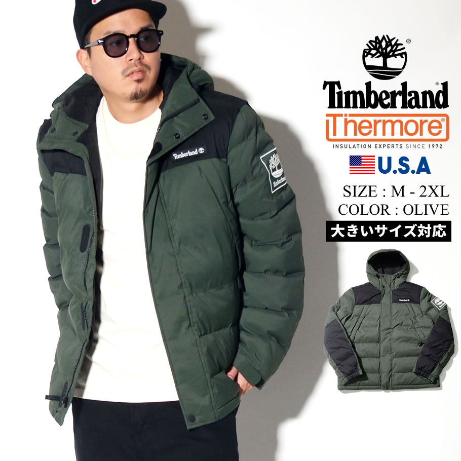 Timberland ティンバーランド 中綿 ダウンジャケット メンズ 大きいサイズ ロゴ ライン ストリート系 カジュアル アウトドア ファッション 服 通販 Tb0a1wyy