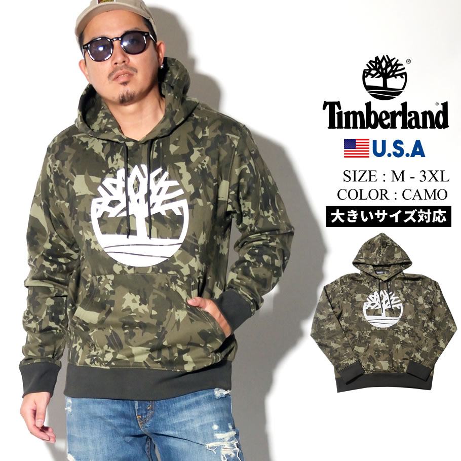 Timberland ティンバーランド 迷彩パーカー メンズ 大きいサイズ ロゴ ストリート系 カジュアル アウトドア ファッション 服 通販 Tb0a1y3x