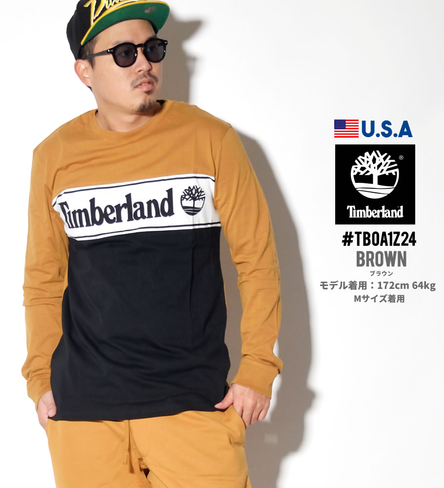 ティンバーランド Tシャツ メンズ 長袖 ブランド ロンt おしゃれ ロゴ 冬 コーデ TB0A1Z24