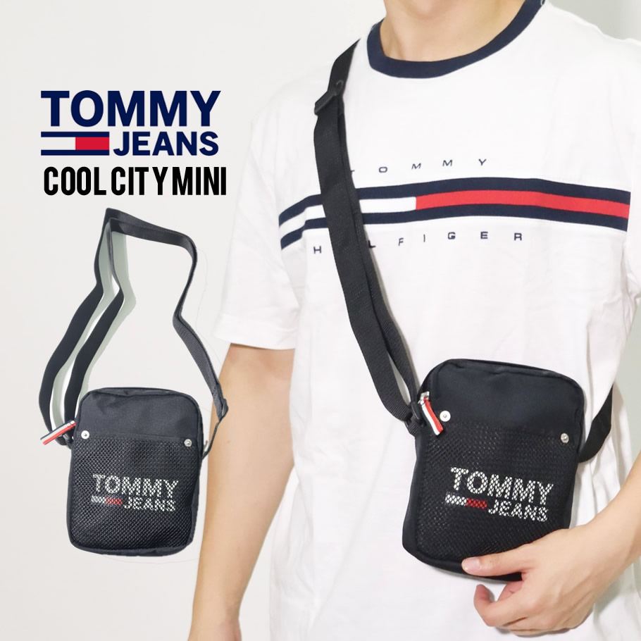 トミーヒルフィガー ポーチ メンズ レディース ショルダーバッグ ミニ 鞄 COOL CITY MINI AM05529 黒 新品 海外モデル