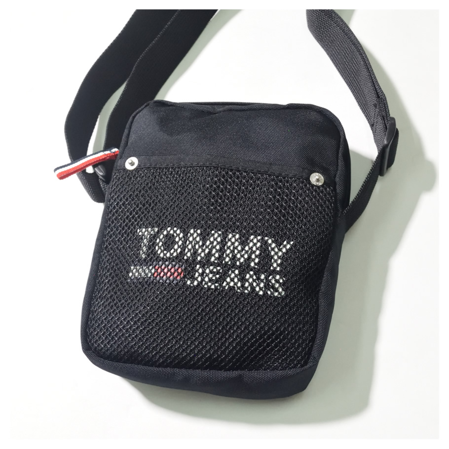 トミーヒルフィガー ポーチ メンズ レディース ショルダーバッグ ミニ 鞄 COOL CITY MINI AM05529 黒 新品 海外モデル