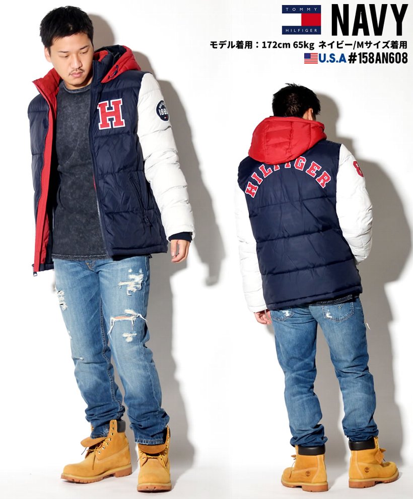 Tommy Hilfiger トミーヒルフィガー ジャケット メンズ 大きいサイズ アウター ロゴ ネーム 158an608 カジュアル ストリート系 ファッション 服 通販