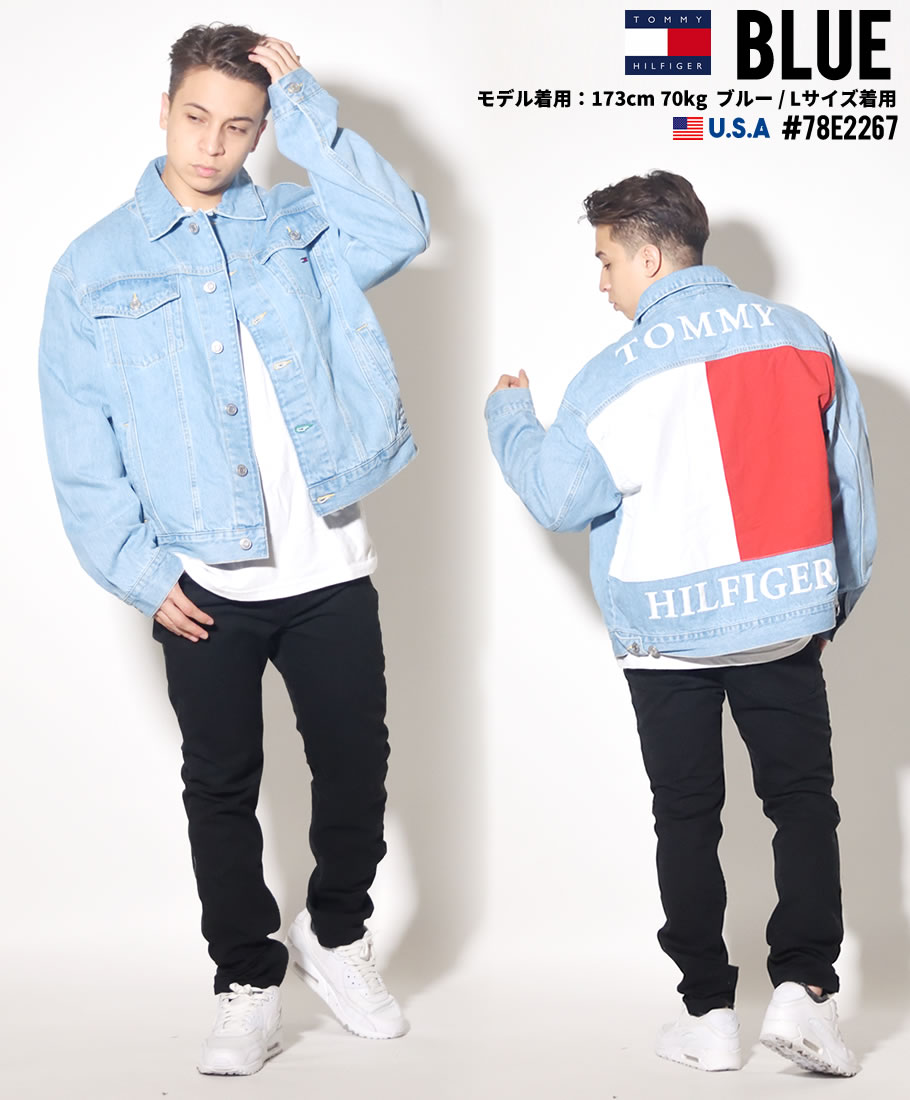 トミーヒルフィガー デニムジャケット メンズ Gジャン トラッカー 78E2267 ARCHIVE FLAG TRUCKER 新品 S M L XL 2XL 海外モデル