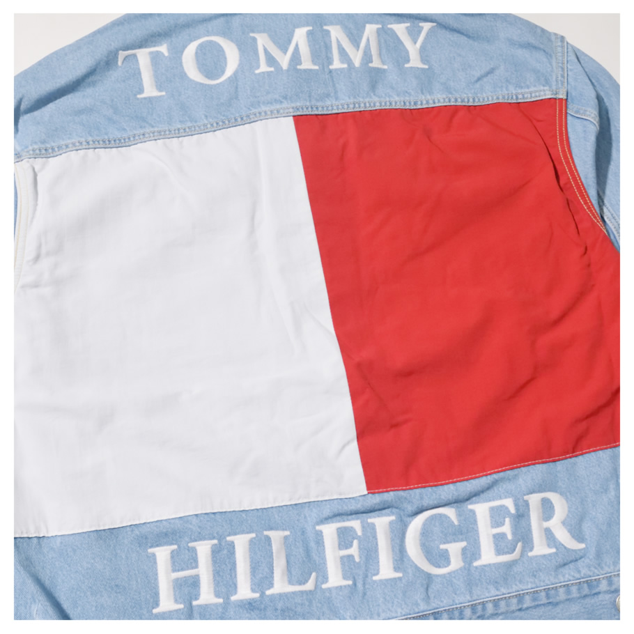 トミーヒルフィガー デニムジャケット メンズ Gジャン トラッカー 78E2267 ARCHIVE FLAG TRUCKER 新品 S M L XL 2XL 海外モデル