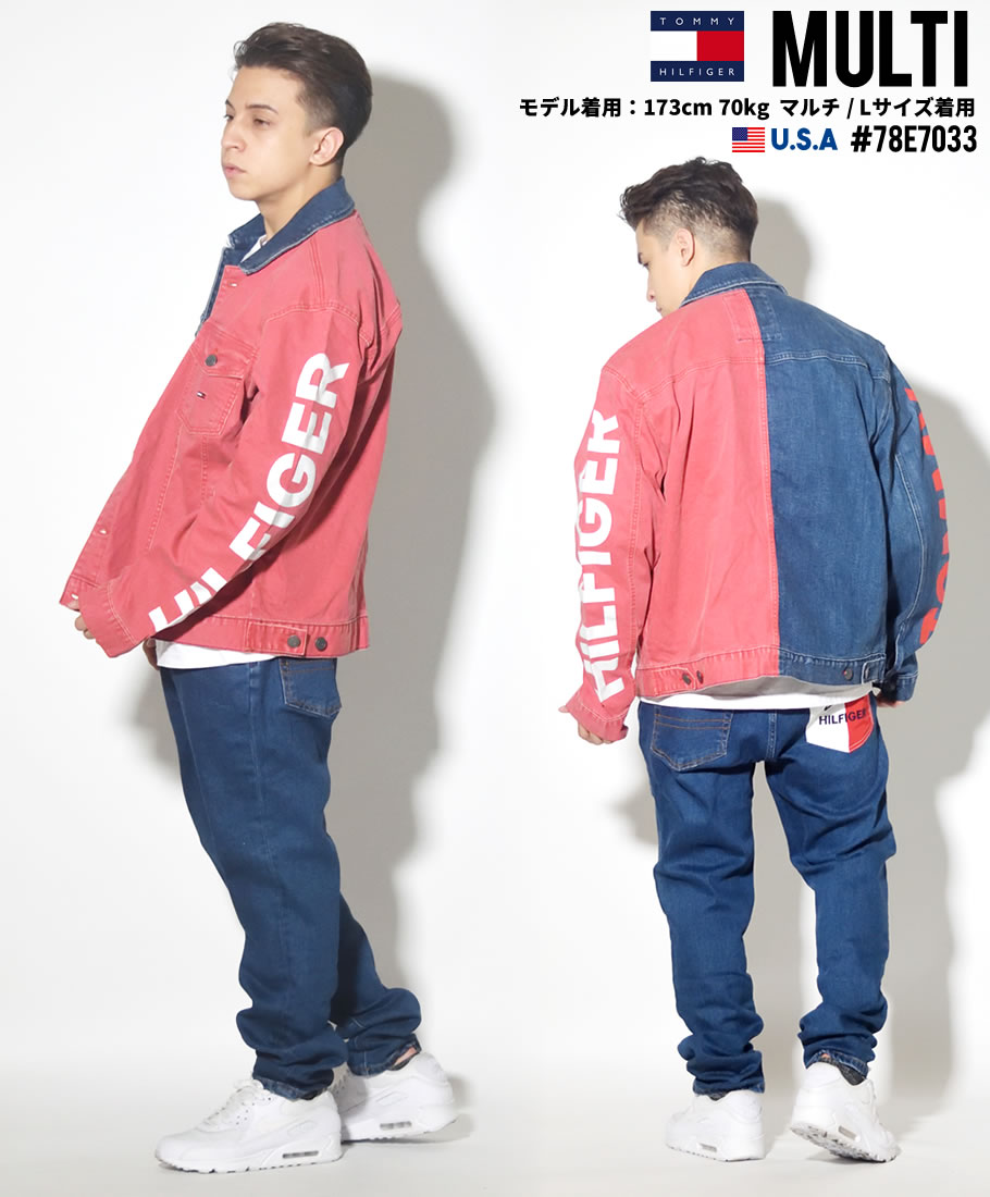 トミーヒルフィガー デニムジャケット メンズ Gジャン トラッカー 78E7033 TRUCKER ICON 新品 M L XL 2XL 海外モデル
