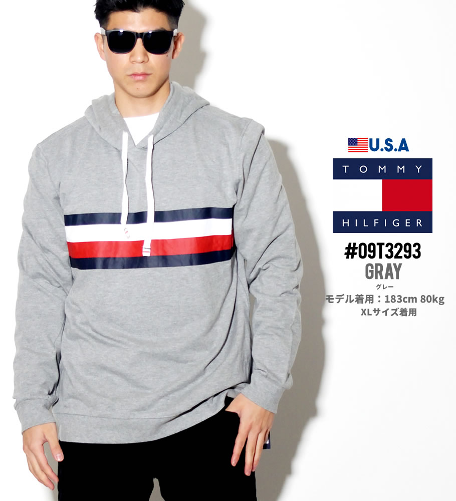 TOMMY HILFIGER トミーヒルフィガー プルオーバーパーカー メンズ スウェット 09T3293 USモデル 2019春 新作